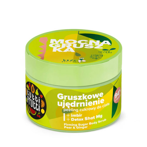 Tutti Frutti Ujędrniający Peeling Cukrowy do Ciała Gruszka i Imbir Detox Shot Mg 300g