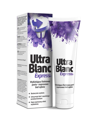 UltraBlanc Express Whitening Purple Toothpaste for Yellow Teeth 75ml