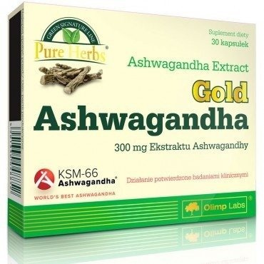 Olimp Gold Ashwagandha for Concentration and Stress Resilience Support 30 Capsules