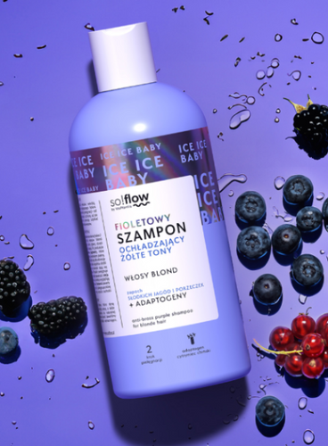 So!Flow Fioletowy Szampon Ochładzający Żółte Tony do Włosów Blond 300ml