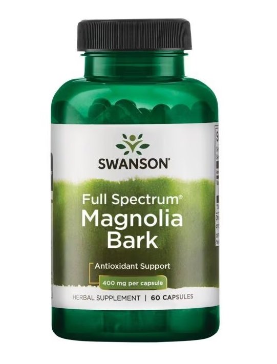Swanson Full Spectrum Magnolia Bark 400mg for Respiratory Support 60 Capsules