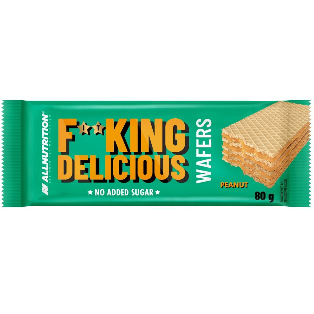 Allnutrition Fitking Delicious Wafers Wafel z Kremem Orzechowym 32x80g