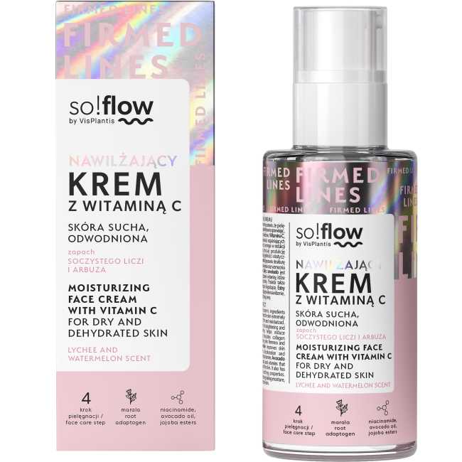 So!flow Moisturizing Cream with Vitamin C for Dry and Dehydrated Skin 50ml