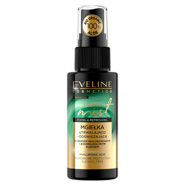 Eveline Make-Up Long-Lasting Mist Utrwalająca i Odświeżająca Mgiełka z Aloesem 50ml