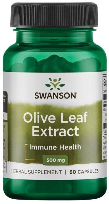 Swanson Olive Leaf Extract 500mg for Immune Support 60 Capsules