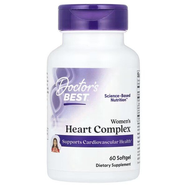 Doctor's Best Women's Heart Complex Supplement for Women's Heart Health 60 Softgels