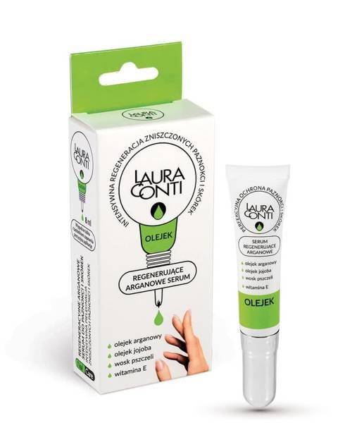 Laura Conti Arganowe Regeneracyjne Serum do Paznokci w Tubie z Pędzelkiem 8ml