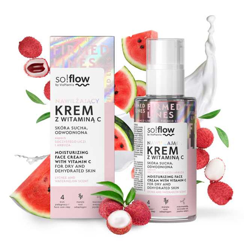 So!flow Nawilżający Krem z Witaminą C dla Skóry Suchej i Odwodnionej 50ml