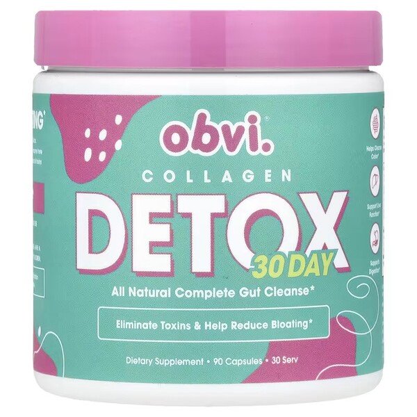 Obvi Detox Suplement na Oczyszczanie Jelit i Redukcję Wzdęć 90 Kapsułek