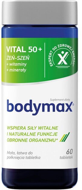 Bodymax Vital 50+ Żeń-Szeń Witaminy i Minerały  60 Tabletek