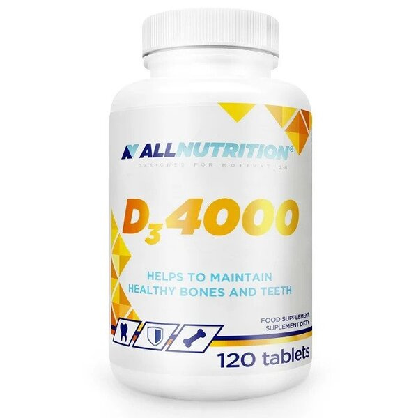 Allnutrition Vit D3 4000 IU for Immune Support and Healthy Bones 120 Tabs