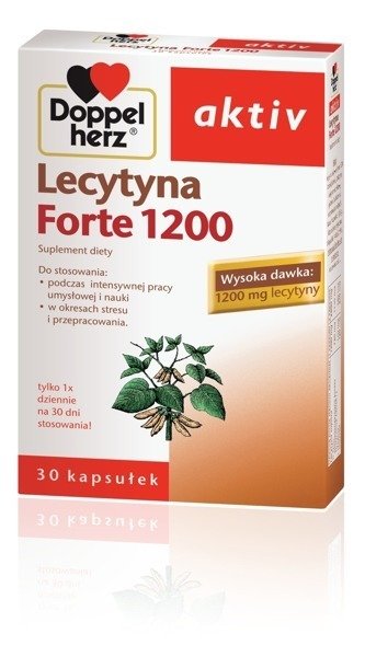 Doppelherz Aktiv Lecytyna 1200 Forte Intensywna Praca Mózgu 30 Kapsułek