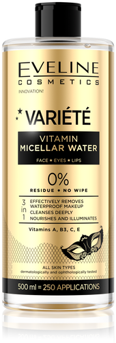 Eveline Variete Vitamin Micellar Fluid Makeup Remover 500ml