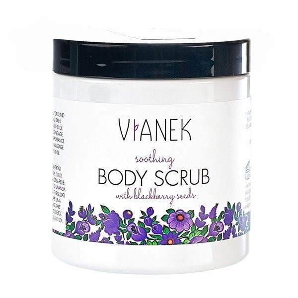 Vianek Soothing and Smoothing Body Scrub with Ground Blackberry Seeds 250ml