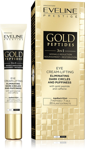 Eveline Gold Peptides 3w1 Krem-Lifting pod Oczy ze Złotym Peptydem i Kofeiną 20ml