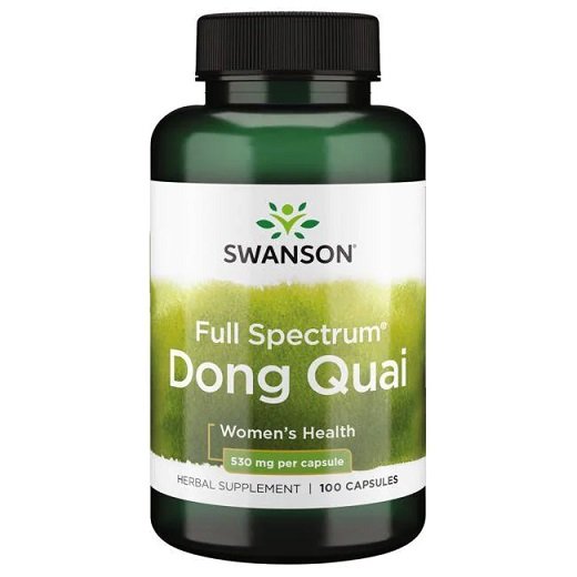 Swanson Dong Quai 530mg Chinese Angelica for Women's Support 100 Capsules