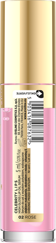 Eveline Celebrity Lips Oil - Lip Serum No. 02 Rose Honey Extract 5ml