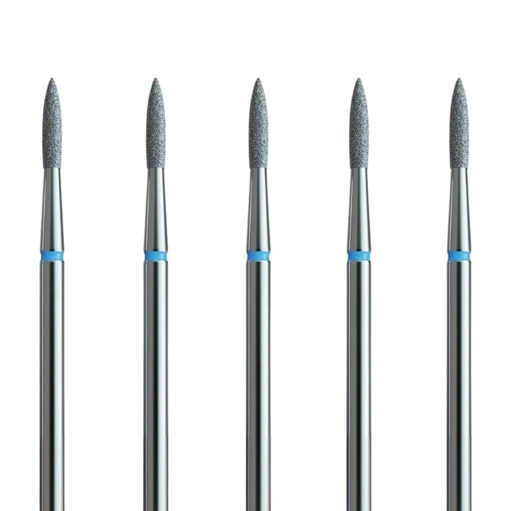 IQ Nails Diamond Nail Drill Bit Flame Standard Grid 1.8mm 5pcs