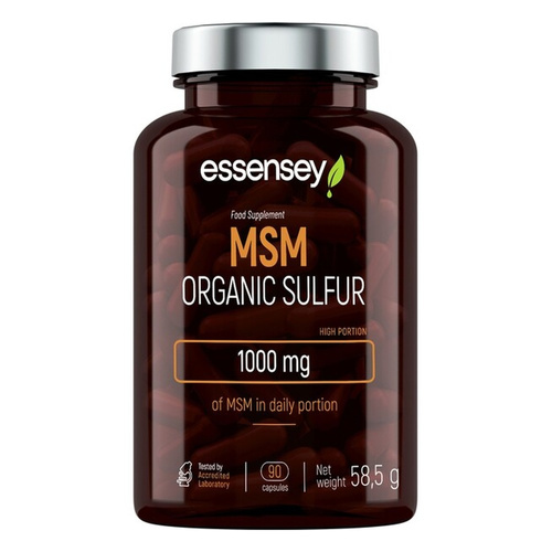 Essensey MSM Sulfur 1000mg Supplement for Physically Active People 90 Caps