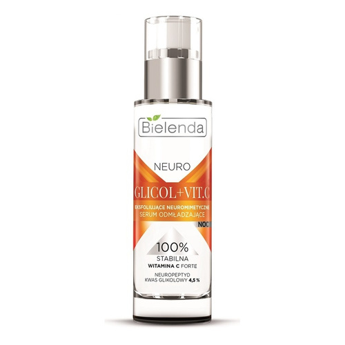 Bielenda Neuro Glicol Exfoliating and Rejuvenating Serum Night Treatment with Vitamin C 30ml