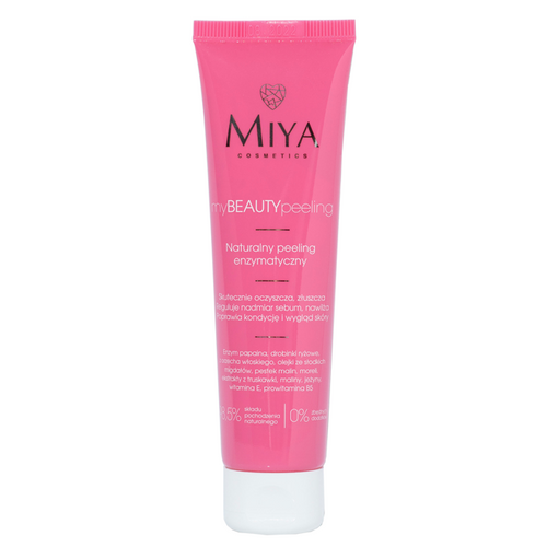 Miya My Beauty Peeling Naturalny Wegański Peeling Enzymatyczny do Twarzy dla Każdego Typu Skóry 60ml