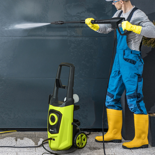 DURHAND 1800W High Pressure Washer, 150 Bar Pressure, 510 L/h Flow, High-Performance Portable Power Jet Wash Cleaner Green
