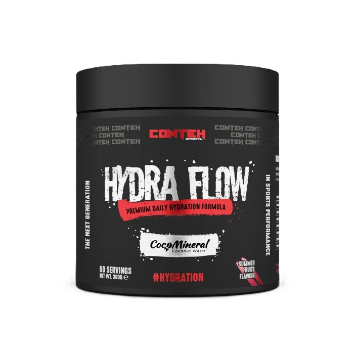 Conteh Sports Hydra Flow Electrolyte Powder For Daily Hydration Summer Fruits 300g