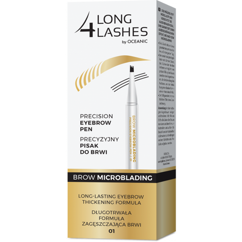 Long 4 Lashes Brow Microblading Precyzyjny Pisak do Brwi 01 Medium Brown 1,1ml