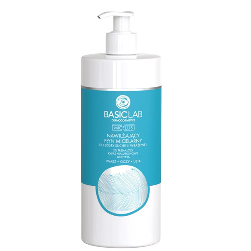BasicLab Micellis Moisturizing Micellar Water For Dry and Sensitive Skin 500ml