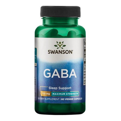 Swanson GABA, 750mg Maximum Strength - 60 vcaps
