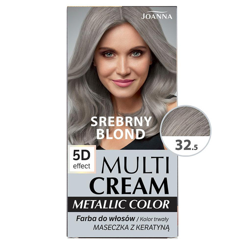 Joanna Multi Cream Metallic Shade Color 32.5 Silver Blond 60x40x20g