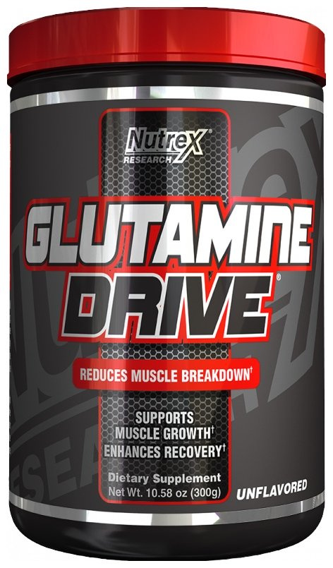 Nutrex Glutamine Drive L-Glutamine Powder Unflavored for Muscle Recovery 300g