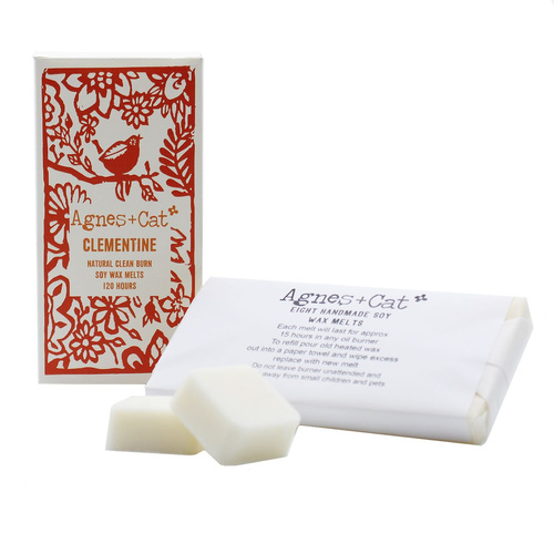 Agnes + Cat Box of 8 Wax Melts - Clementine