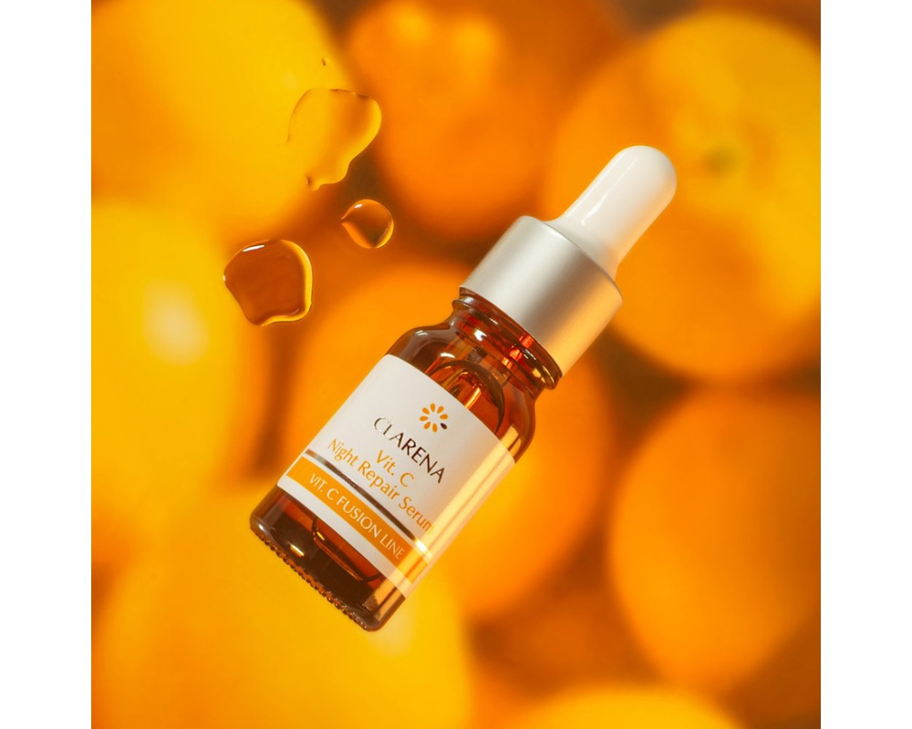 Clarena Vit C Fusion Line Regenerating Night Serum with Vitamin C 10ml