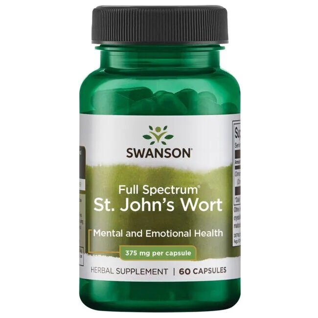 Swanson St. John's Wort 375mg 60 Capsules