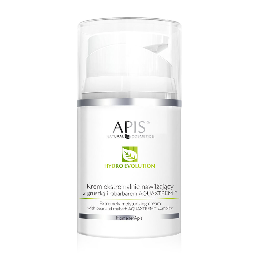Apis Hydro Evolution Krem Ekstremalnie Nawilżający z Gruszką i Rabarbarem 50ml