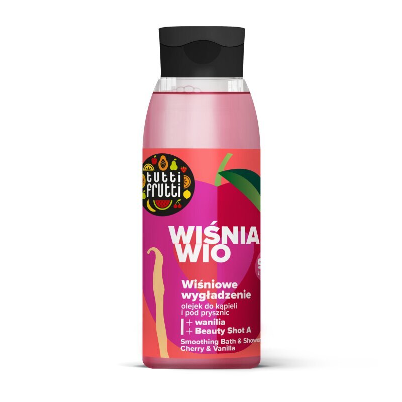 Tutti Frutti Wygładzający Olejek do Kąpieli i Prysznica Wiśnia i Wanilia 400ml