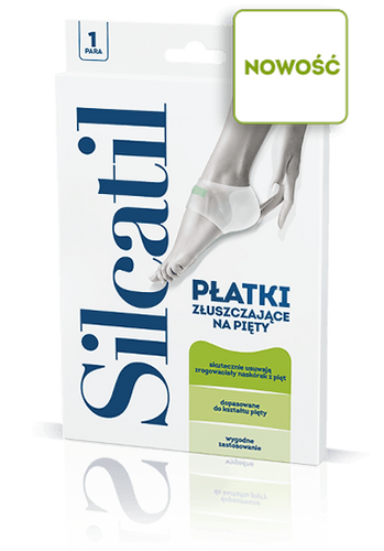 2x Silcatil Płatki Złuszczające na Pięty 1 Para
