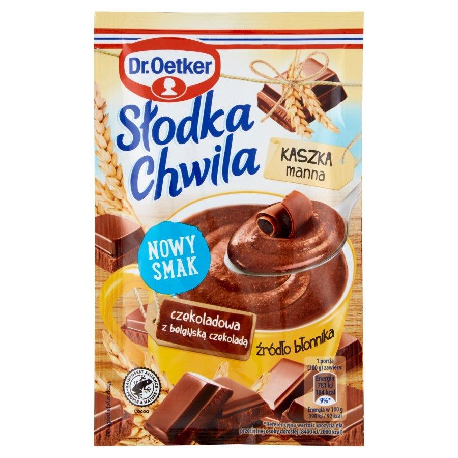 Dr. Oetker Sweet Moment Porridge Semolina Chocolate with Belgian Chocolate 50g