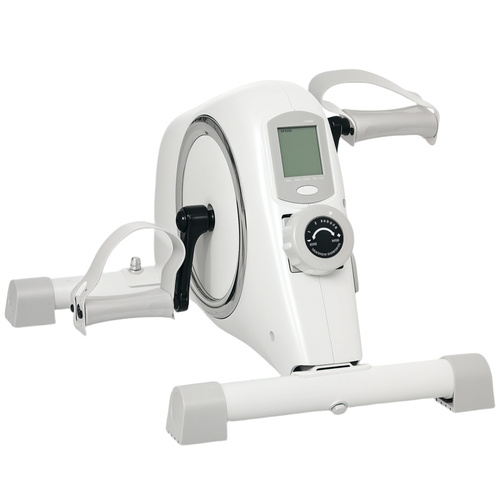 SPORTNOW Pedal Exerciser with Eight Level Magnetic Resistance, with Eight-Level Magnetic Resistance, White