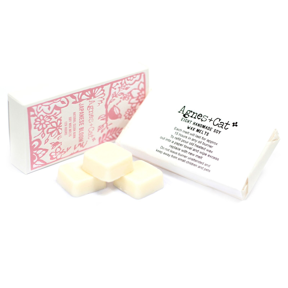 Agnes + Cat Box of 8 Wax Melts - Japanese Bloom