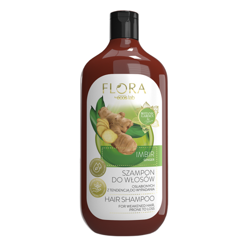 Flora by EcosLab Ginger Shampoo for Weakened and Loss Prone Hair 500ml