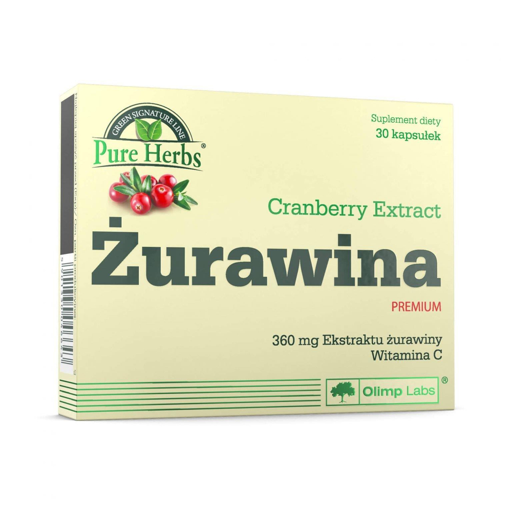 Olimp Żurawina Premium z Witaminą C na Układ Moczowy i Odporność 30 Kapsułek