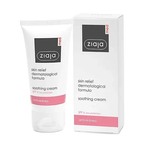 Ziaja Med Kuracja Łagodząca Krem Redukujący Trądzik Różowaty SPF6 50ml