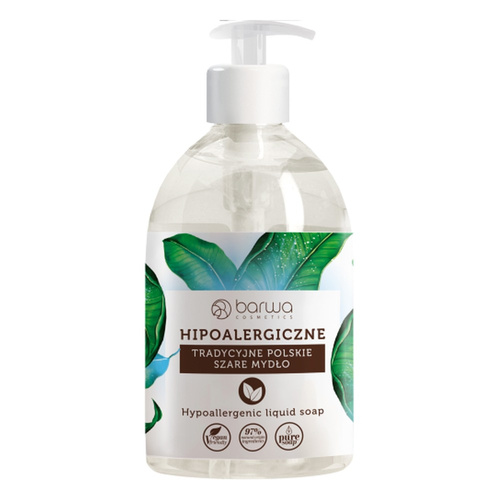Barwa Hipoalergiczne Tradycyjne Polskie Szare Mydło 500ml
