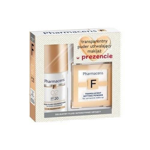 Pharmaceris F Mild Fluid Foundation 02 Sand 30ml + Translucent Powder 6g