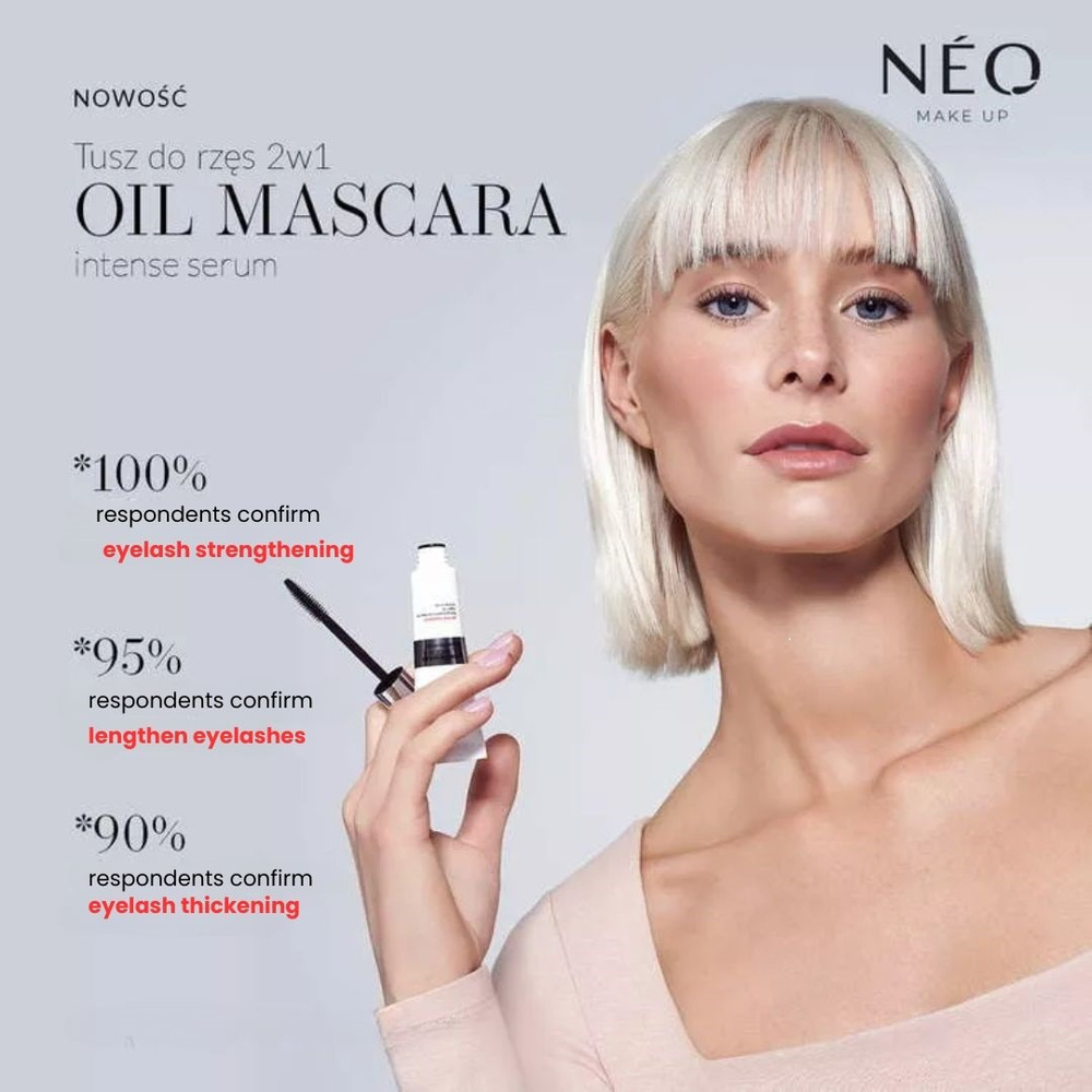 Neo Makeup Intense Serum Regenerating Mascara Lengthens and Shapes Black 9ml