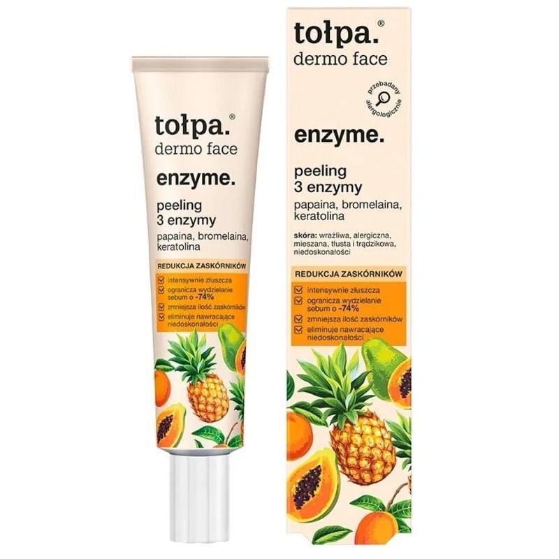 Tolpa Dermo Face 3-Enzyme Peeling for Sensitive and Oily-Prone Skin 40ml
