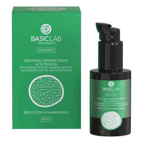 BasicLab Peeling Kwasowy Zmniejszający Niedoskonałości 30ml