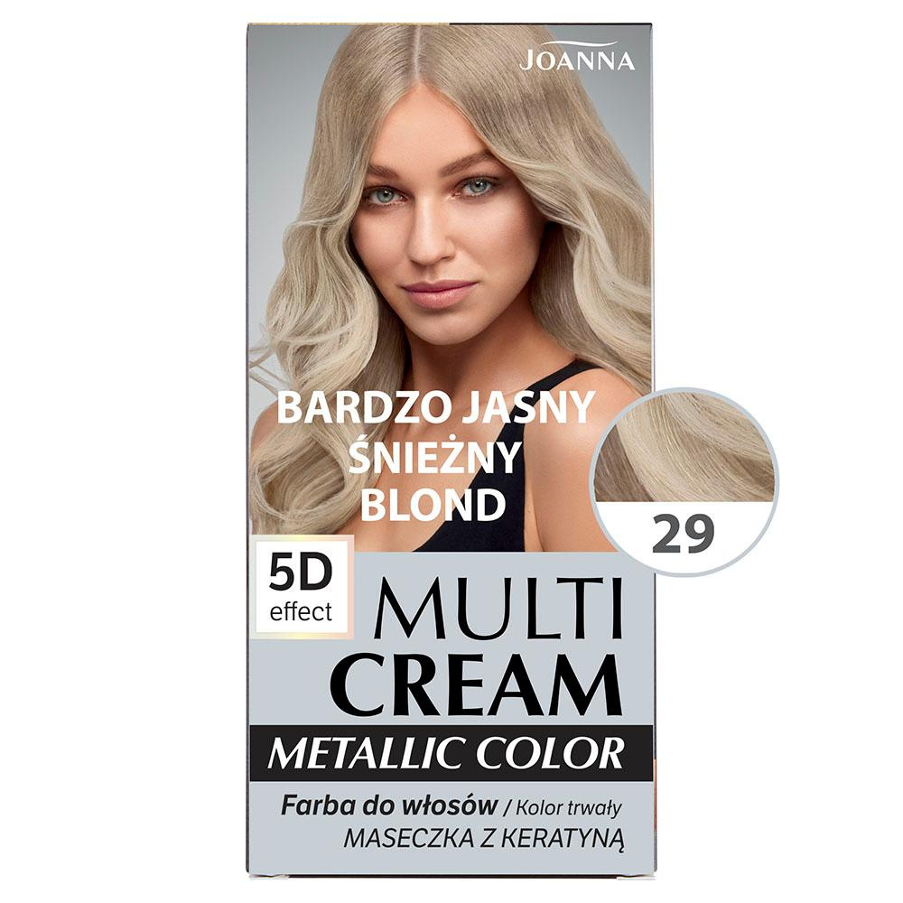 Joanna Multi Cream Metallic Shade Color 29 Very Light Ice Blond Shade 60x40x20g